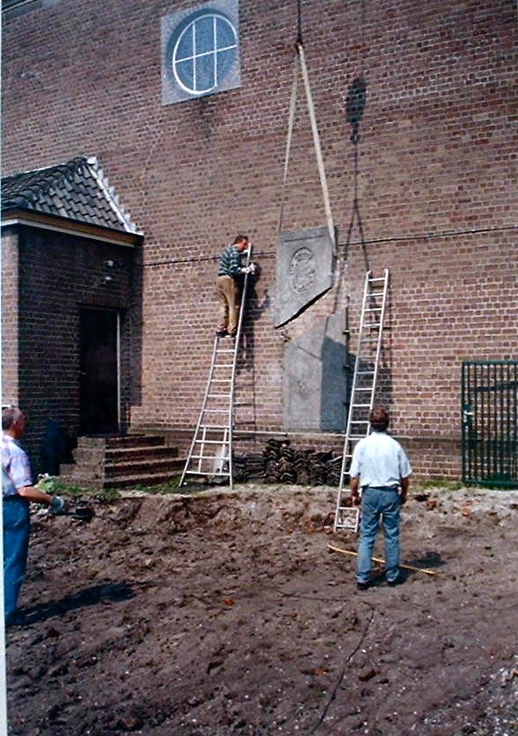 29.B5. Grafsteen 2 F05639 03 Ladder en takelen.Ko